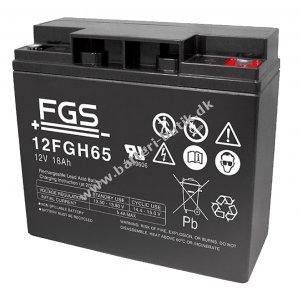 FGS 12FGH65 High Rate Blybatteri 12V 18Ah