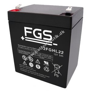 FGS 12FGHL22 High Rate Longlife Blybatteri 12V 5Ah (FGC20501)