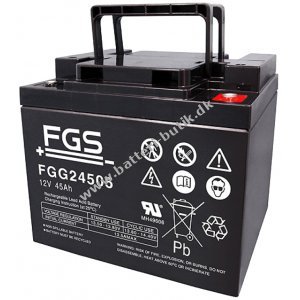 FGS FGG24505 (FGG24407) Cyklisk Gel Blybatteri 12V 45Ah (44Ah) (FGG24407)