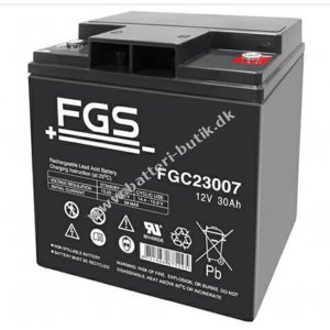 FGS FGC23007 Cyklisk Blybatteri 12V 30Ah
