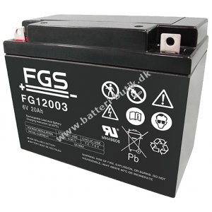 FGS FG12003 Blybatteri 6V 20Ah
