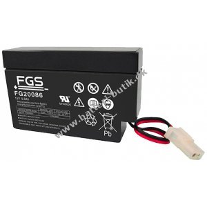 FGS FG20086 Blybatteri 12V 0,8Ah