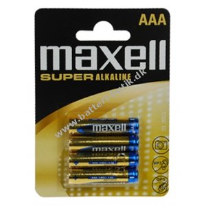 Maxell Super Alkaline Batterier LR03 AAA 4er blister