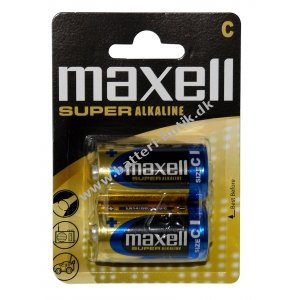 Maxell Super Alkaline Batterier LR14 C 2er blister
