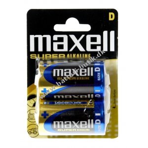 Maxell Super Alkaline Batterier LR20 D 2er blister