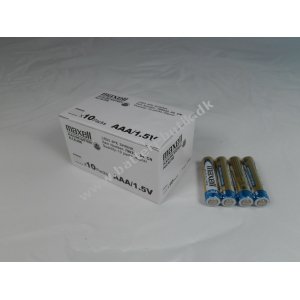 Maxell Alkaline Batterier LR03 AAA 40 stk