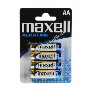 Maxell Alkaline Batterier LR6 AA 4er blister