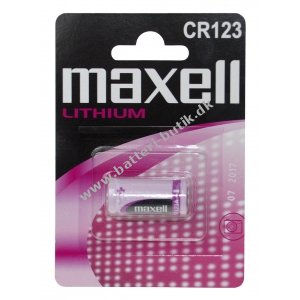 Maxell Lithium Batteri CR123A 1er blister