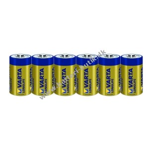 Varta Longlife Extra Alkaline Batteri LR20 D 6er folie 04120101306