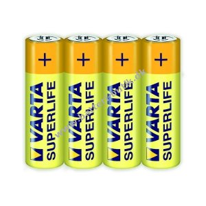Varta Superlife Batteri (Zinc-Carbon) R6 AA 4er folie 02006101304