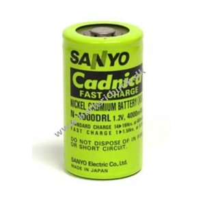 Sanyo batteri N-4000DRL NiCd 1,2V 4000mAh