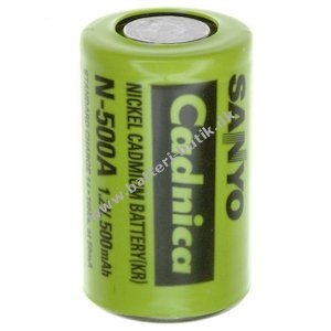 Sanyo batteri N-500A NiCd 1,2V 500mAh