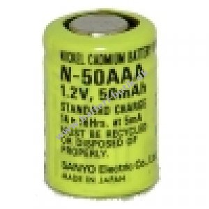 Sanyo batteri N-50AAA NiCd 1,2V 50mAh