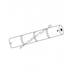 Batteri til Ndbelysning, Paniklys, Flugtvejsarmatur 4xSC 4,8V 1600mAh NiCd med 20cm ledning