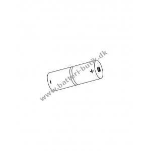 Batteri til Nødbelysning, Paniklys, Flugtvejsarmatur 2xC 2,4V 2000mAh NiCd med 20cm ledning