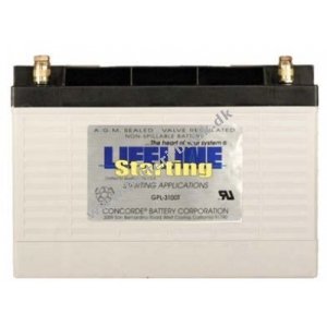 Lifeline Start Batteri blybatteri GPL-3100T 12V 100Ah