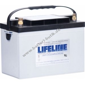 Lifeline Deep Cycle blybatteri GPL-27T 12V 100Ah