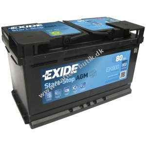 Exide EK800 AGM Batteri 12V 80Ah (EK820)