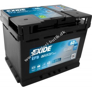 Exide EL600 AGM Batteri 12V 60Ah