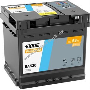 Exide EA530 Premium 12V 53Ah Startbatteri