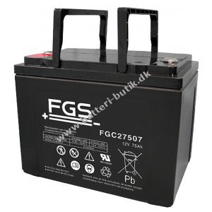 FGS Batteri til Invacare Meteor 15 kmH (FGC27507) 12V 75Ah AGM