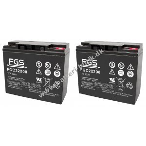 FGS Batteri til Invacare Lynx SX-3,ATM take Along (FGC22205) 12V 22Ah AGM 2 stk.