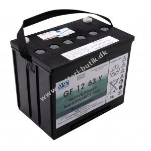 Sonnenschein Batteri til Pride Jazzy (1100,1104,1120-2000,1170XL,1400,1420,1470) (GF12063Y) 12V 70Ah GEL