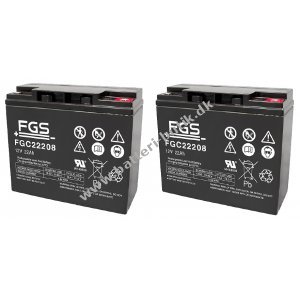 FGS Batteri til Shoprider Scooter Dasher 9 (FGC22205) 12V 22Ah AGM 2 stk.