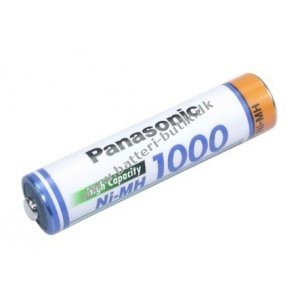 Panasonic HR-4U LR03 AAA 1,2V 1000mAh Genopladelig Lse/Bulk 50 stk