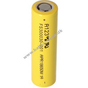 Batteri A123 APR18650M 1A 3,2V 1100mAh LiFePO4
