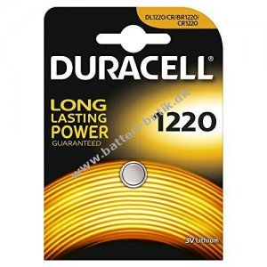 Duracell CR1220 Lithium Knapcelle Batteri 1er Blister x 100 (100 batterier)