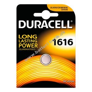 Duracell CR1616 Lithium Knapcelle Batteri 1er Blister x 10 (10 batterier)