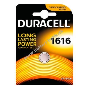 Duracell CR1616 Lithium Knapcelle Batteri 1er Blister x 100 (100 batterier)