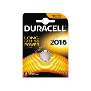 Duracell CR2016 Lithium Knapcelle Batteri 1er Blister x 10 (10 batterier)