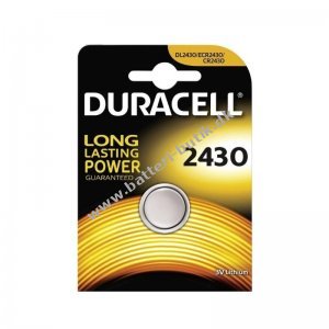 Duracell CR2430 Lithium Knapcelle Batteri 1er Blister x 100 (100 batterier)