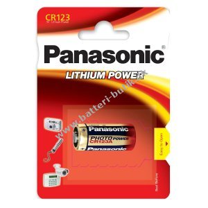 Panasonic CR123A Lithium Batteri 3V 1 stk blister