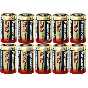 Panasonic CR123A Lithium Batteri 3V 10 stk. Løse