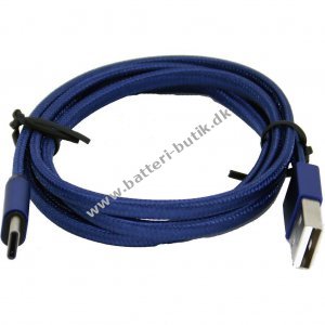 Bl Flettet USB-C kabel Ladekabel 1,0 meter