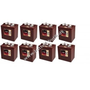 Trojan T-105 Deep-cycle Bly Batteri Sæt 48V 225Ah (8 x T-105) til Lifte, Golfbil og Club Car