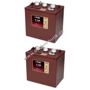 Trojan T-125 Deep-cycle Bly Batteri St 12V 240Ah (2 x T-125) til Lifte, Golfbil og Club Car