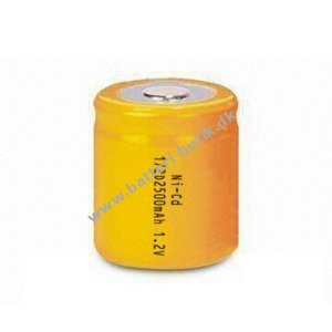 Industricelle 1/2D 1,2V 2500mAh NiCd 32,3 x 35,5mm