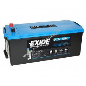 Batteri til Camping Mover og Forbrug Exide EP1200 Dual AGM Batteri 12V 140Ah