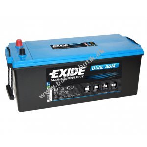 Batteri til Camping Mover og Forbrug Exide EP2100 Dual AGM Batteri 12V 240Ah