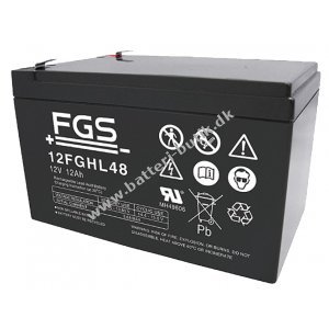 Batteri til CCTV/Overvågningskamera 12V 12Ah Longlife