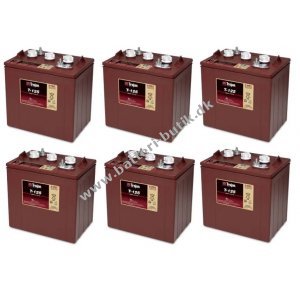 Batteri til Sakselift, Teleskoplsser, Pallevogn og Stablere Trojan T-125 Deep-cycle Bly Batteri St 36V 240Ah (6 x T-125)