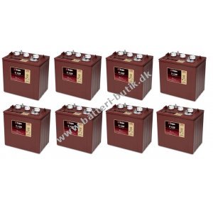 Batteri til Sakselift, Teleskoplsser, Pallevogn og Stablere Trojan T-125 Deep-cycle Bly Batteri St 48V 240Ah (8 x T-125)