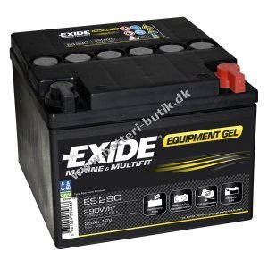 Batteri til Marine/Bde Exide ES290 Equipment Gel Batteri 12V 25Ah