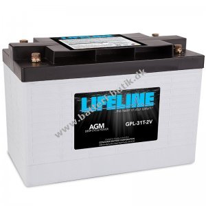 Batteri til Marine/Bde Lifeline Deep Cycle blybatteri GPL-31T-2V 2V 630Ah