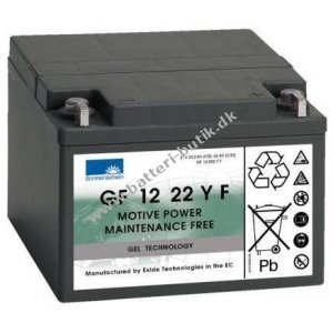 Batteri til Solar, Solfanger, Solceller Sonnenschein GF12022Y 12V 24Ah Gel Batteri