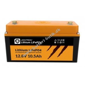 Batteri til Solar, Solfanger, Solceller  Liontron Lithium LiFePO4 LX 12,8V 10,5Ah med BMS